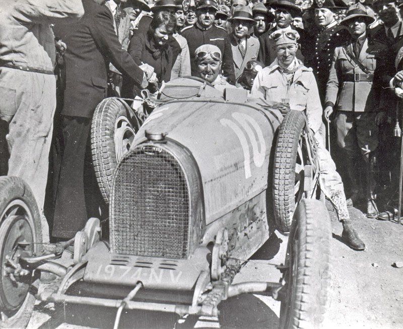 Targa Florio, 1929: Albert Divo za volantem Bugatti Type 35