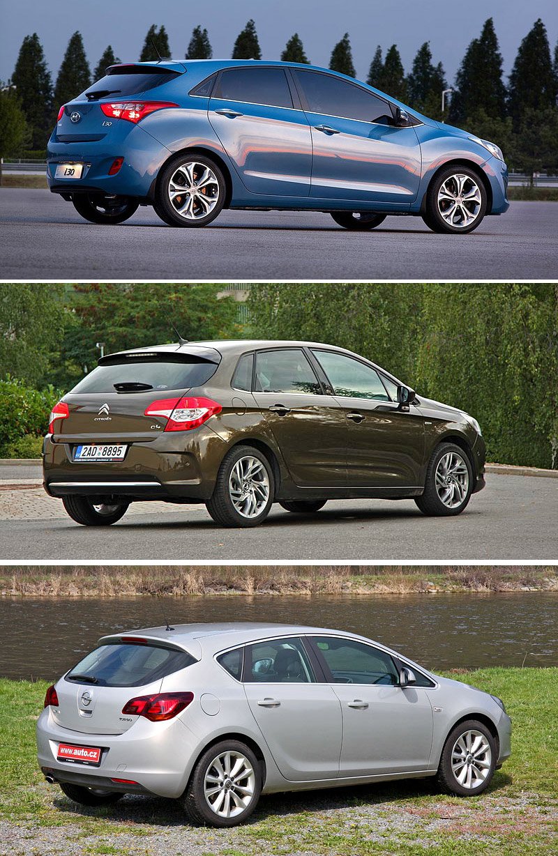 Hyundai i30 vs Citroën C4 vs Opel Astra