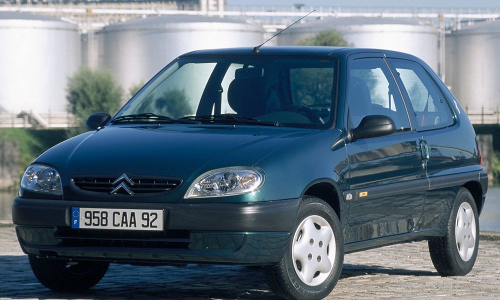 Modernizovaný Citroën Saxo z limitované edice BIC.
