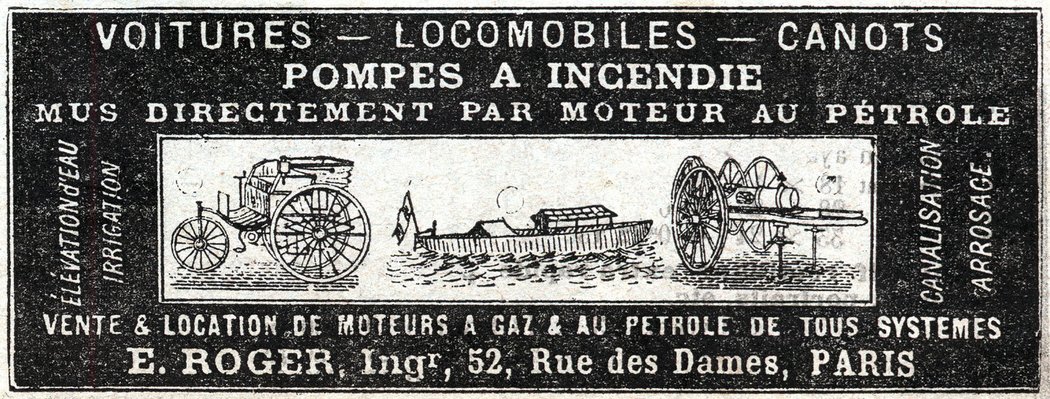Reklama Emile Roger (1888)