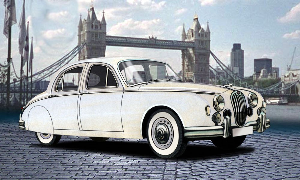 Čtyřdveřový sedan Jaguar 2.4 Litre se poprvé představil britské veřejnosti v září 1955.