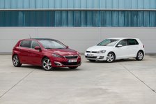 Peugeot 308 1.6 THP/115 kW vs. VW Golf 1.4 TSI/103 kW