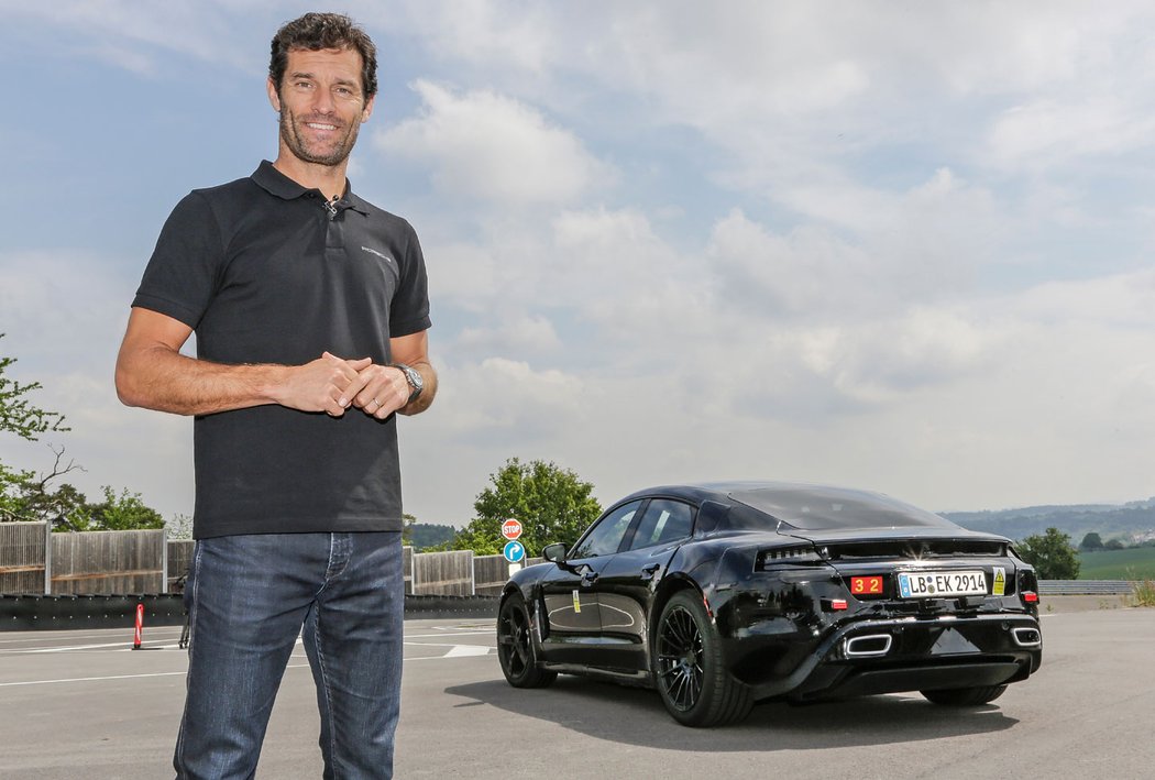 Mark Webber a Porsche Mission E