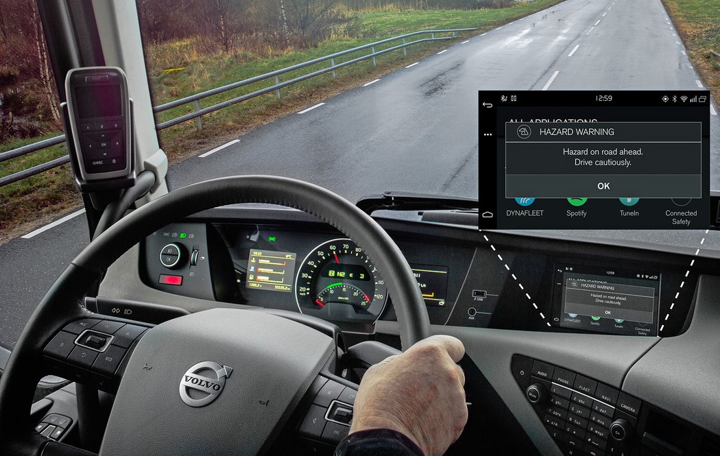 Volvo Trucks: Komunikace mezi nákladními a osobními vozy